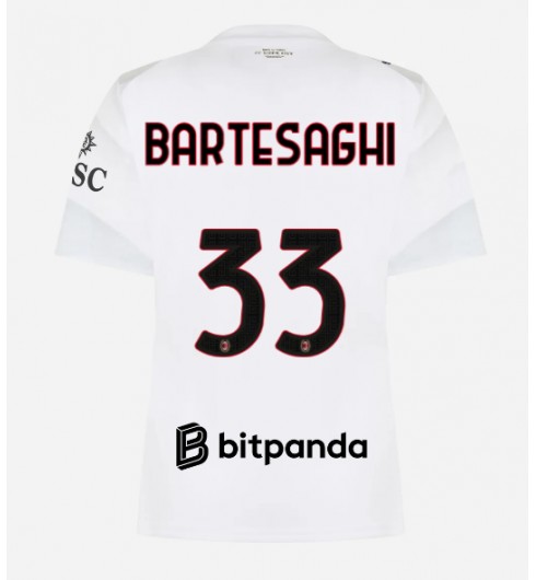 AC Milan Davide Bartesaghi #33 Vieraspaita Naisten 2026-27 Lyhythihainen AC Milan Davide Bartesaghi #33 Vieraspaita Naisten 2026-27 Lyhythihainen